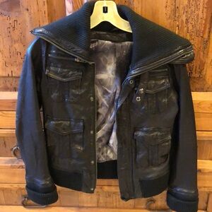 RICHARD CHRISTOPHER LEATHER BOMBER RARE!